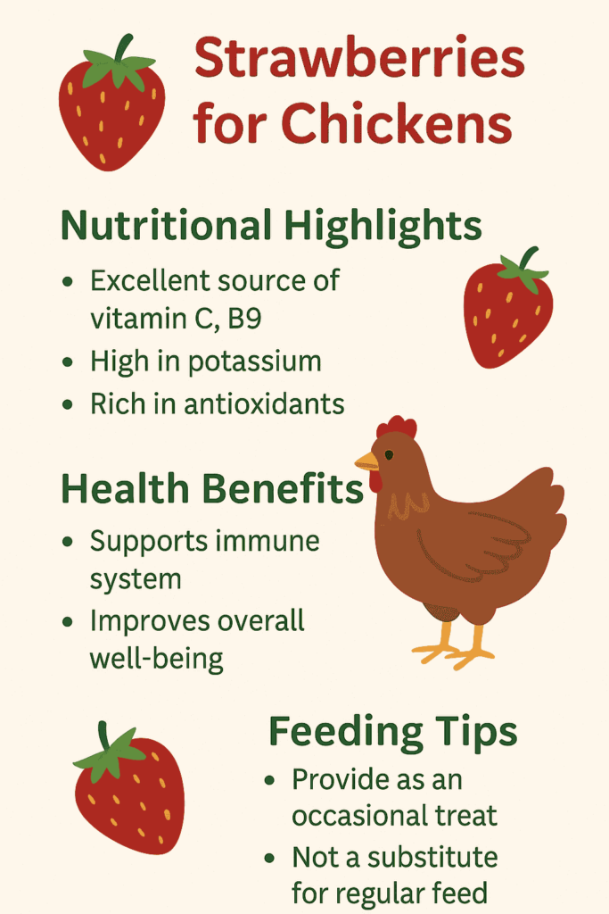 Nutritional Benefits of Strawberries to Chickens?