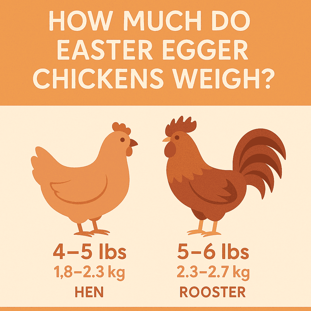 How Much Do Easter Egger Chickens Weigh?