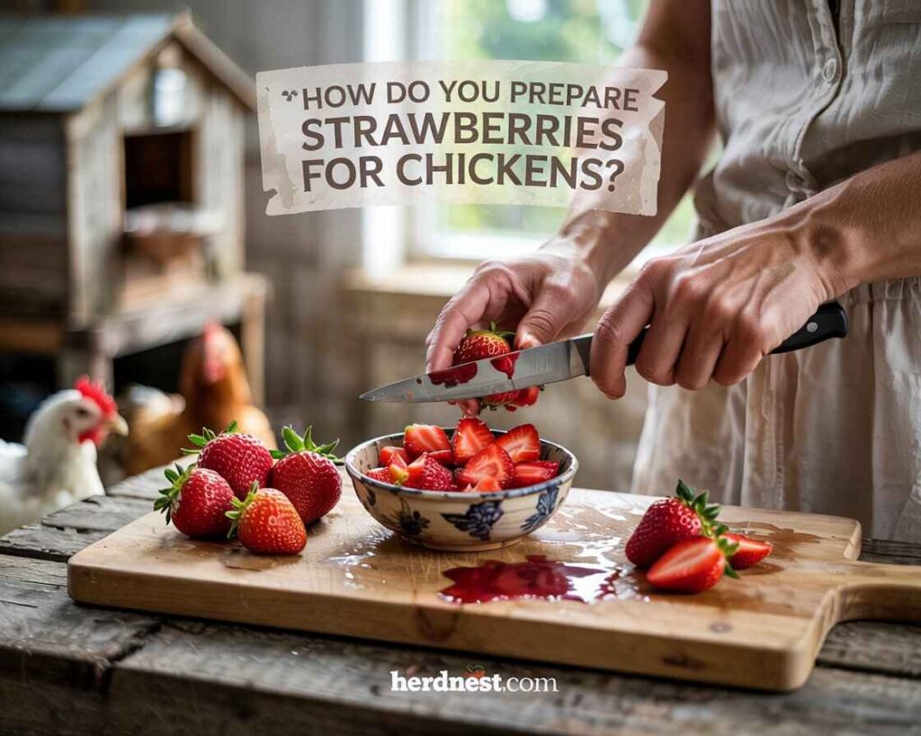 How Do You Prepare Strawberries for Chickens?