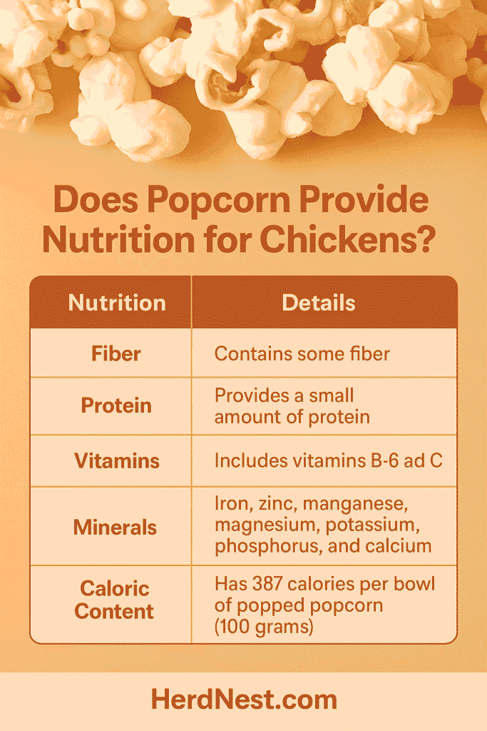 Does Popcorn Provide Nutrition for Chickens?