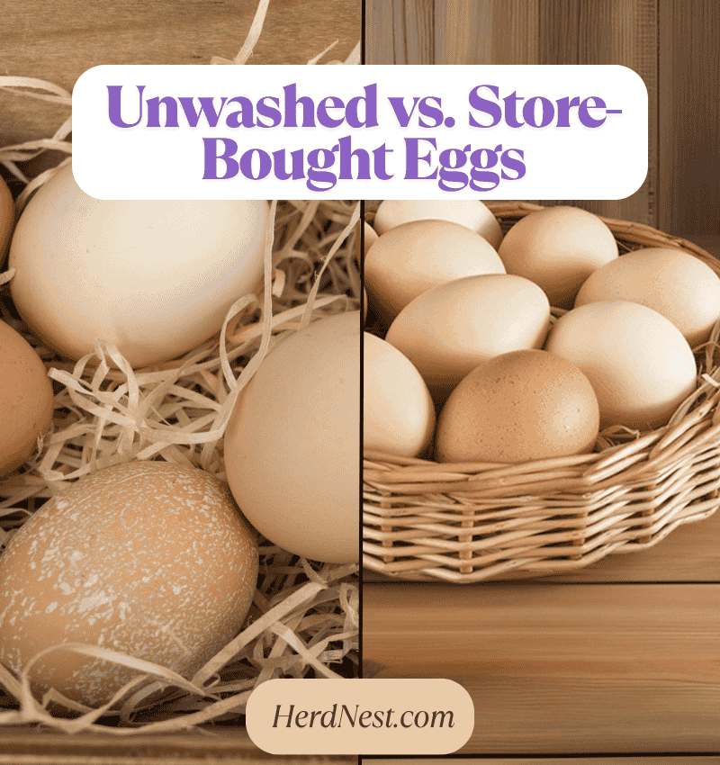 Unwashed vs. Store-Bought Eggs