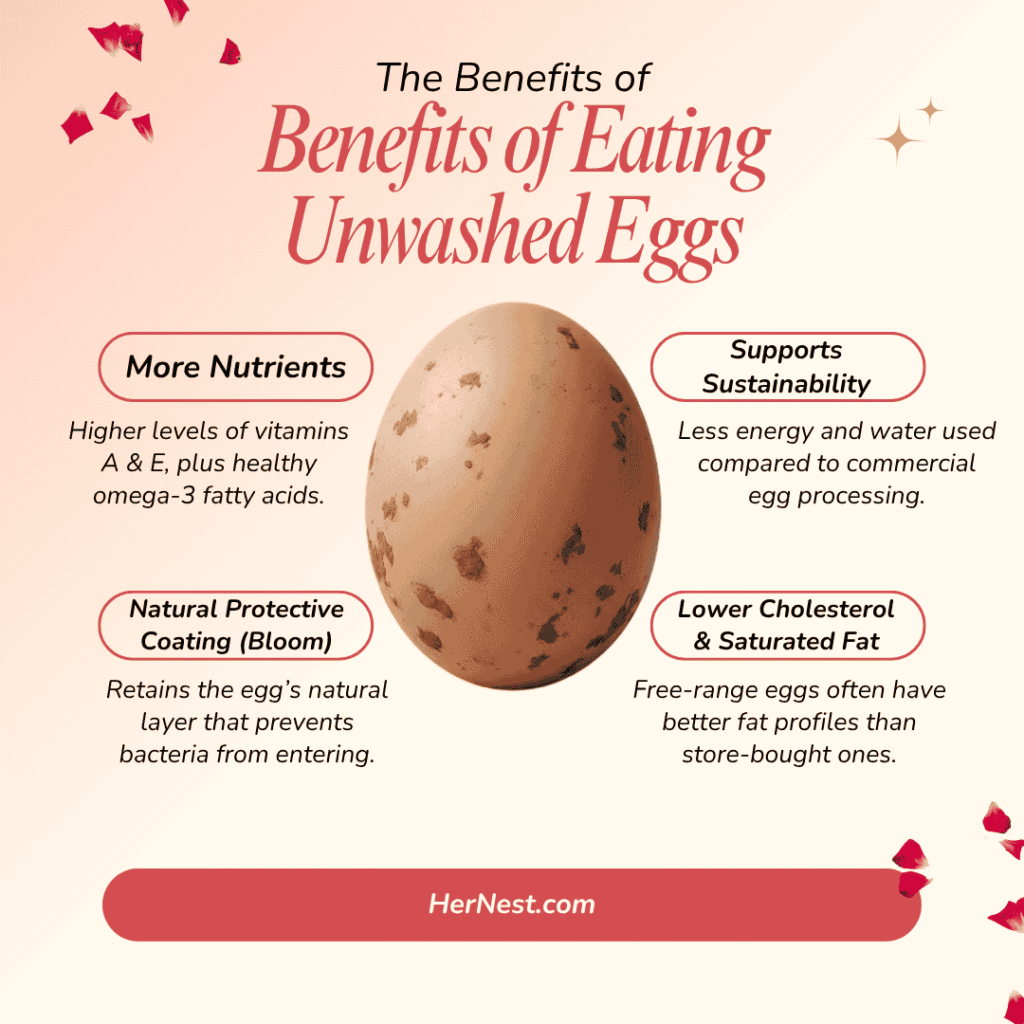 Benefits of Eating Unwashed Eggs